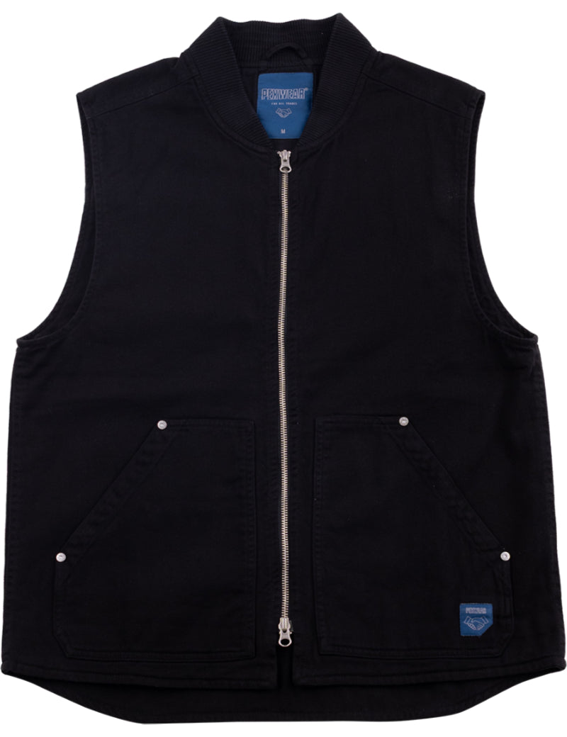 Pexwear Tradesman Gilet Black Front