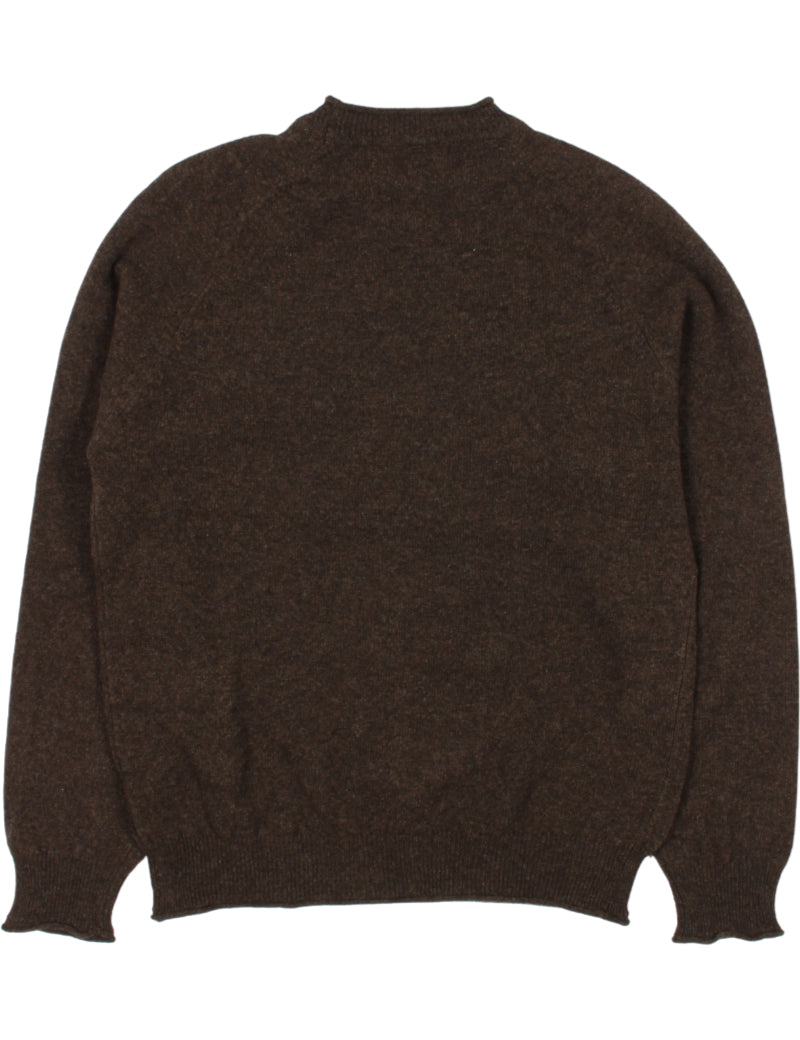 Pittari USK Lambswool Roll Collar Jumper Cocoa Back