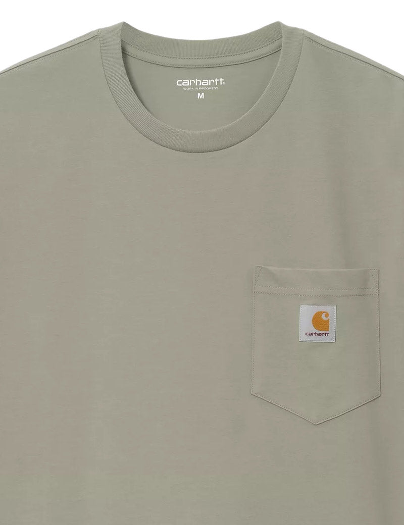 Carhartt WIP S/S Pocket T-Shirt Shady Green Pocket Detail