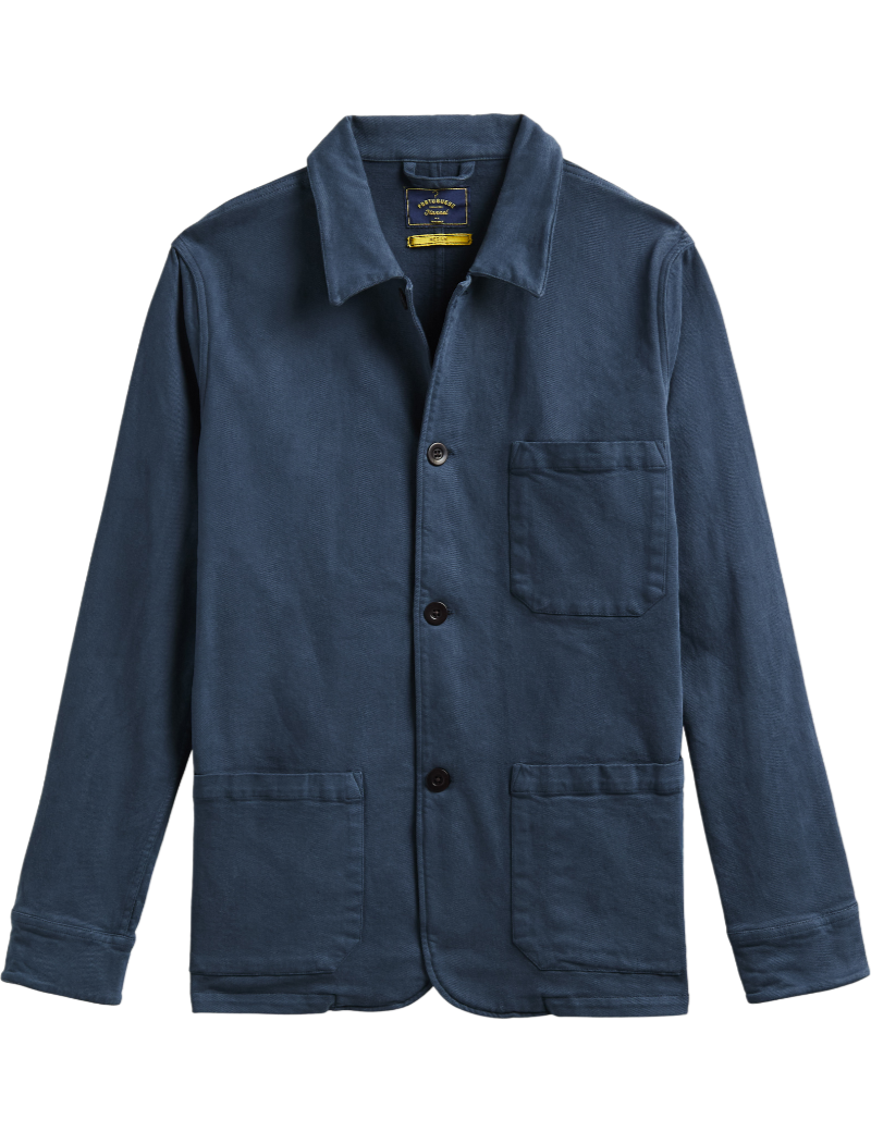 Portuguese Flannel AW Labura Jacket Navy Front