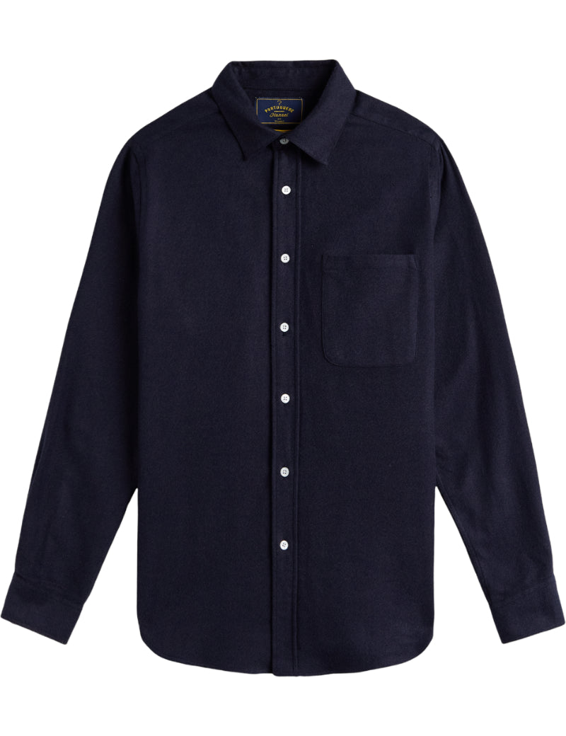 Portuguese Flannel Teca Shirt Navy Front