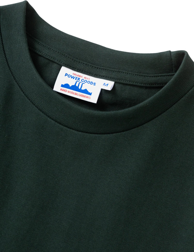 Power Goods Super Weight T-Shirt Forest Collar