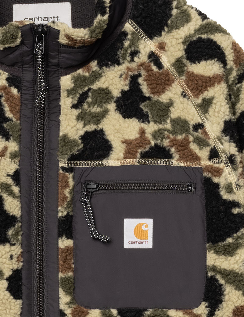 Carhartt Wip Prentis Liner Jacket Camo Duck Jacquard Green Black