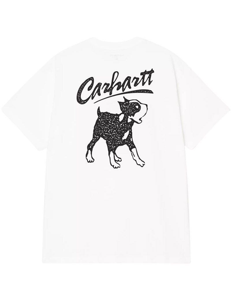 Carhartt WIP S/S Pup T-Shirt White Back View