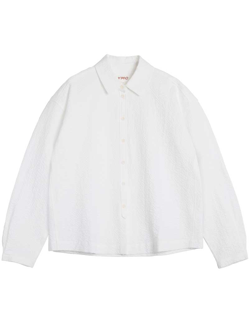 Ymc Earth Marianne Long Sleeve Shirt White