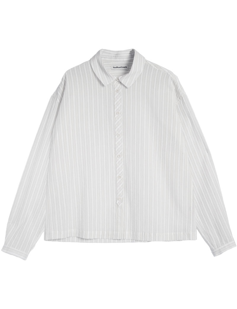 YMC Marianne Shirt Natural Stripe