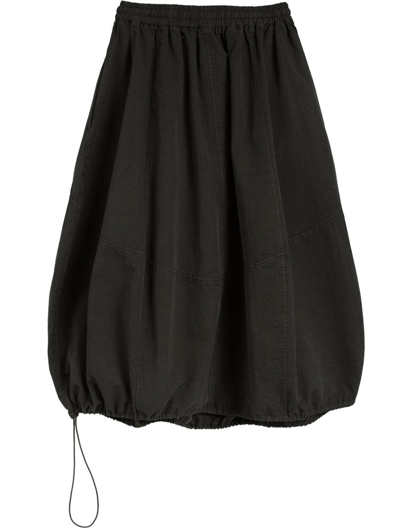 YMC Parachute Skirt Dark Green Rear View