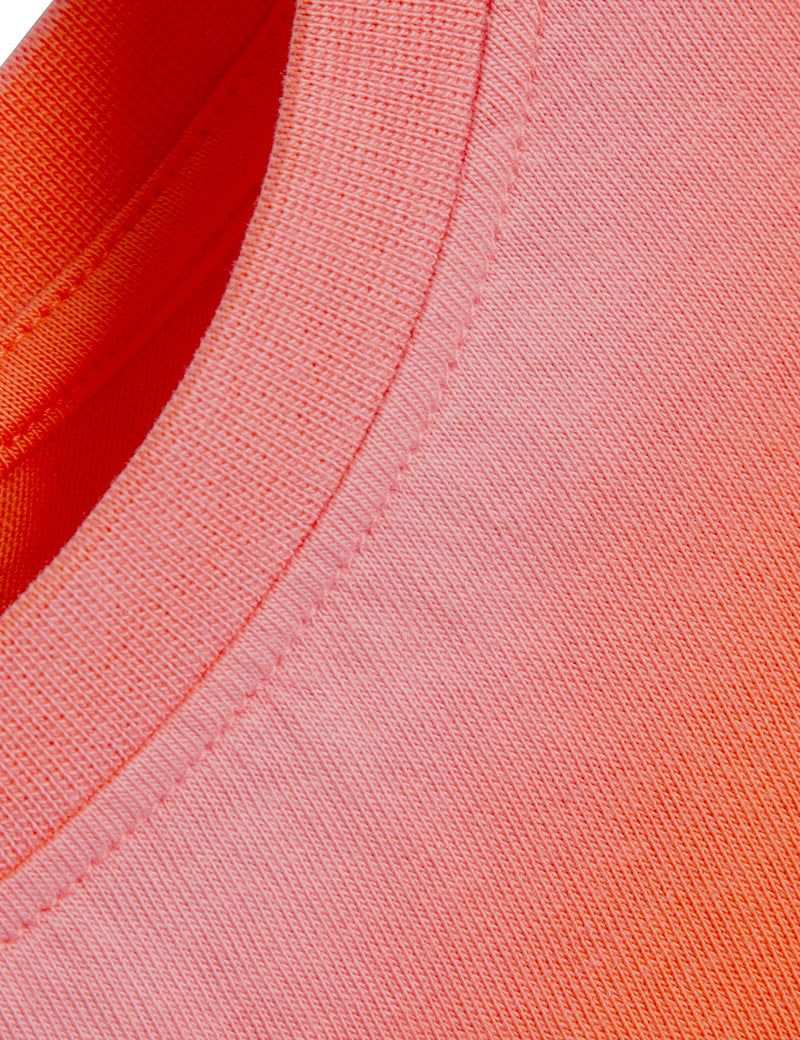 YMC Day T-Shirt Garment Dye Red Collar Detail