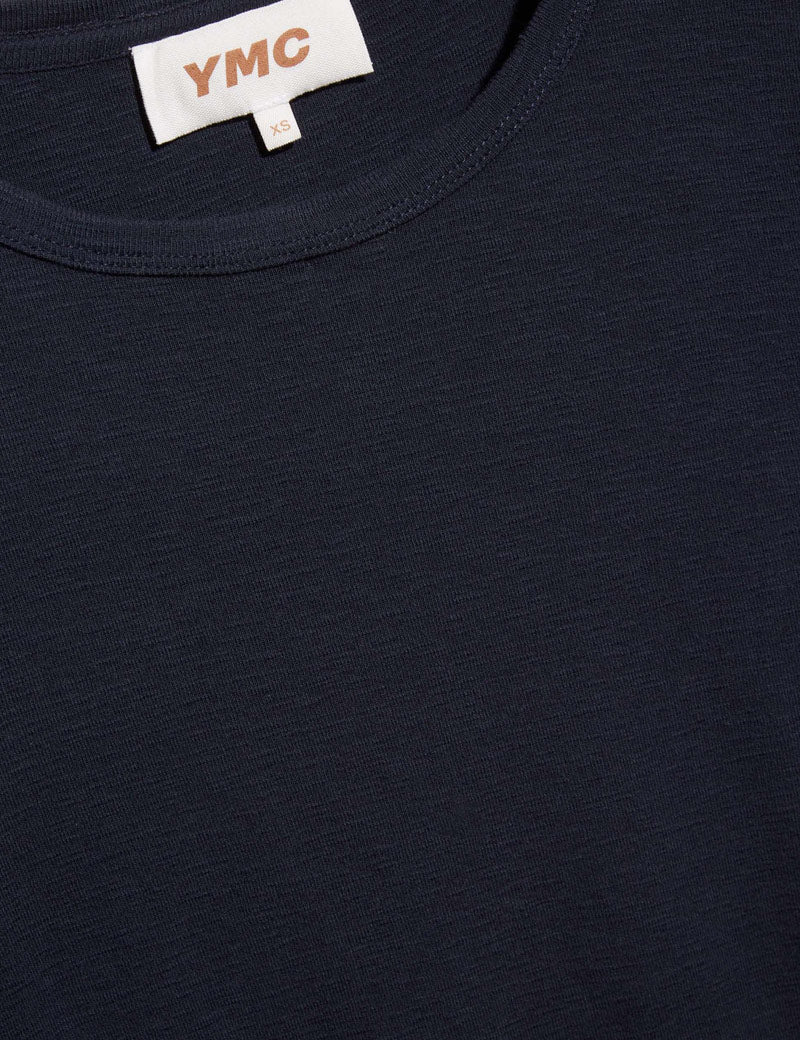 YMC Charlotte T-Shirt Navy Collar 