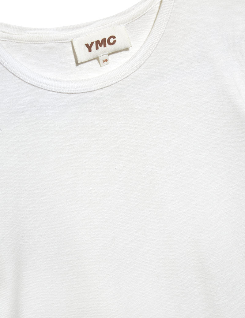 YMC Charlotte T-Shirt White Collar Detail