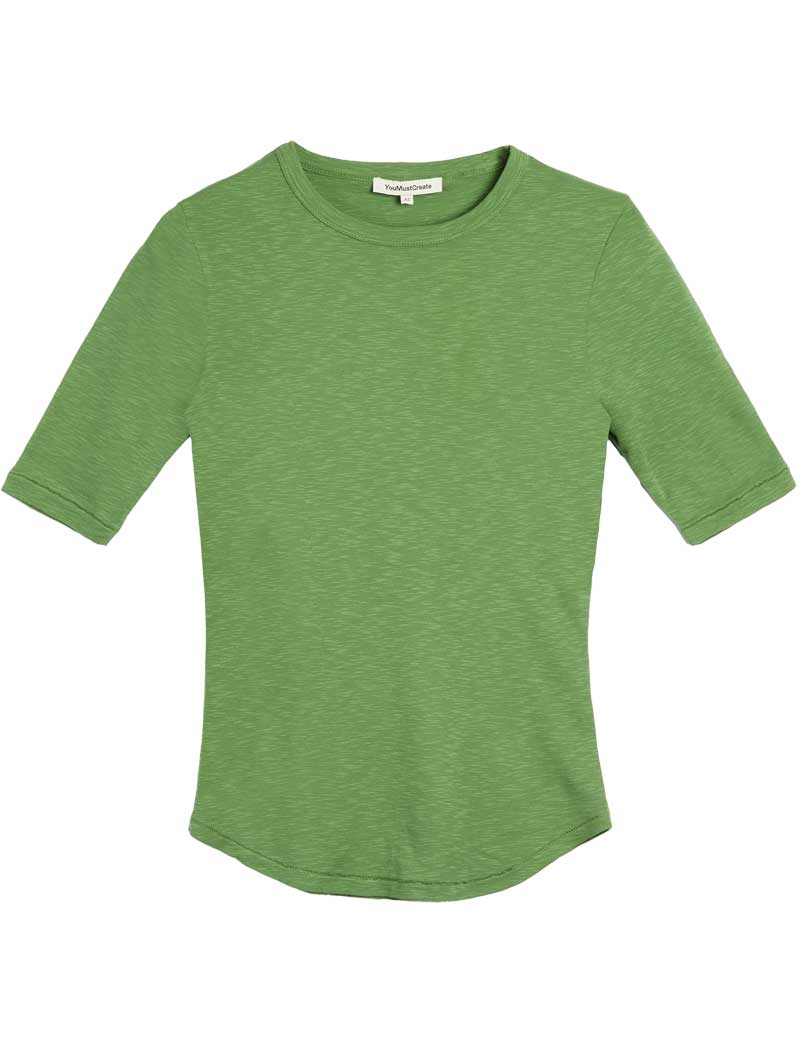 Ymc Charlotte Short Sleeve Top Green