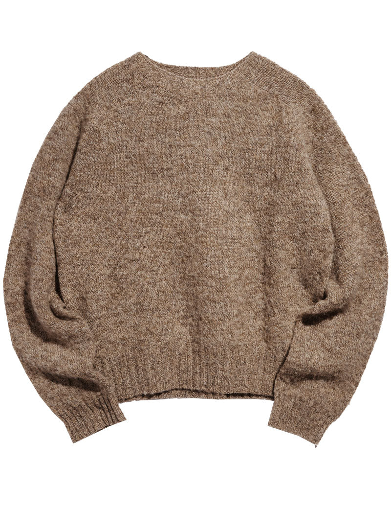 YMC Earth Jets Crew Neck Jumper Natural