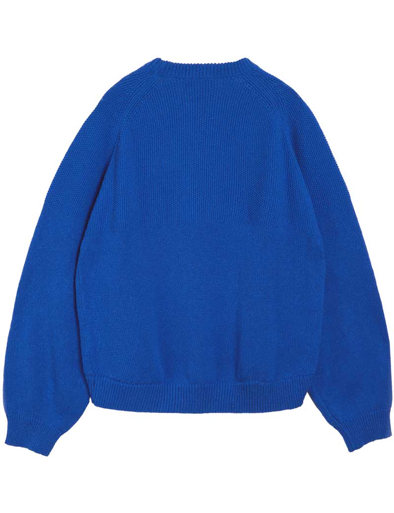 YMC Bellow Knit Jumper Blue