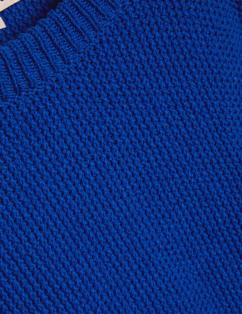 YMC Bellow Knit Jumper Blue