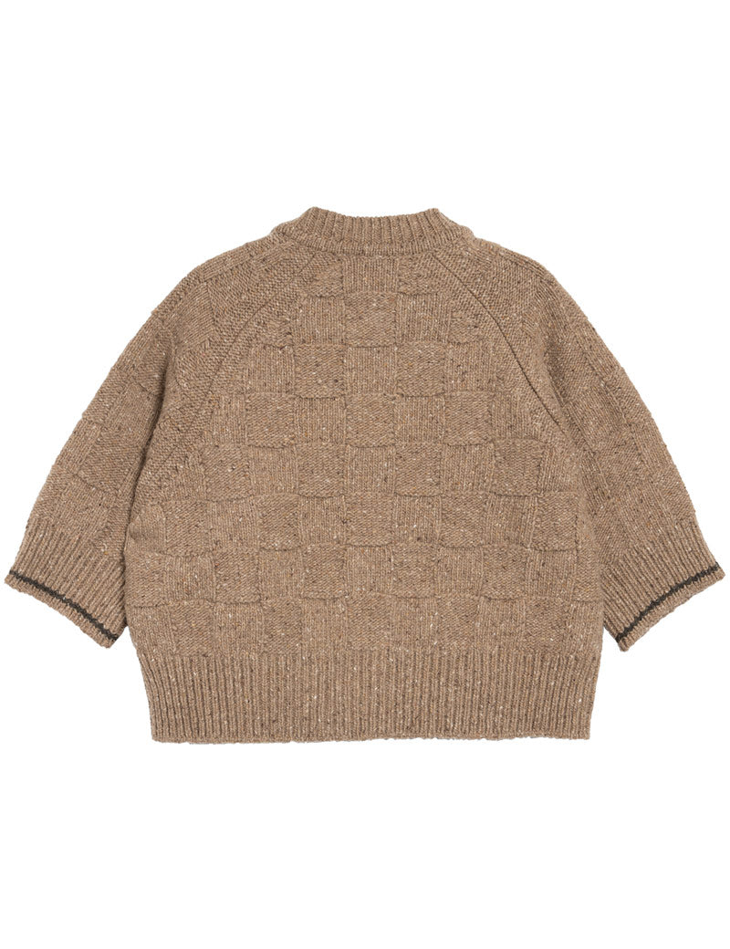 YMC Kwai Knit Cardigan Taupe