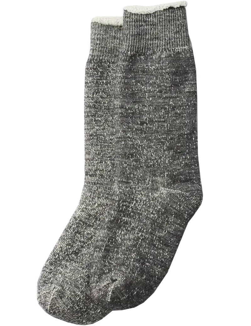 Rototo Double Face Crew Socks R1001 Charcoal