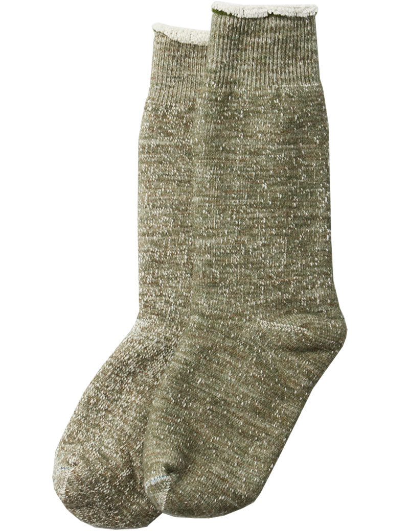 Rototo Double Face Crew Socks R1001 Army Green