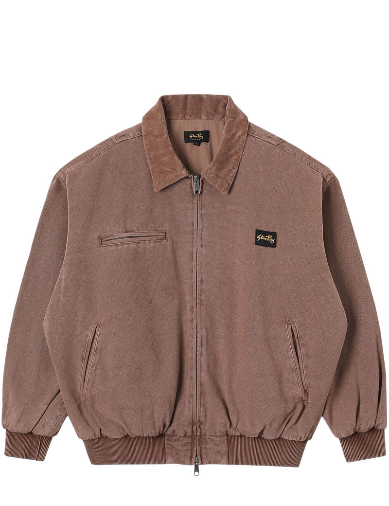 Stan Ray Roughneck Collared Bomber Jacket Washed Acorn