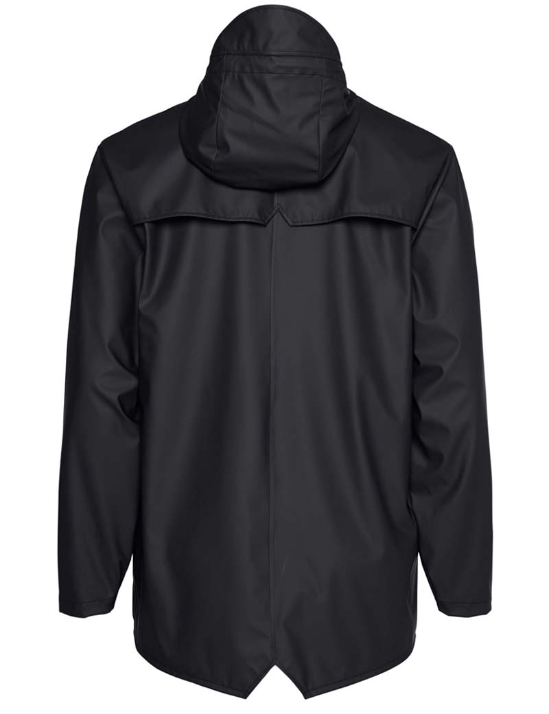 Rains Waterproof Jacket Black 12010 Back