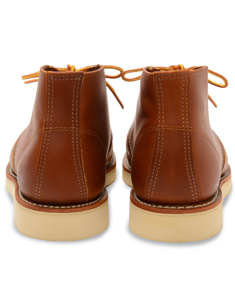 Red Wing 3140 Work Chukka Boots Tan Heel View