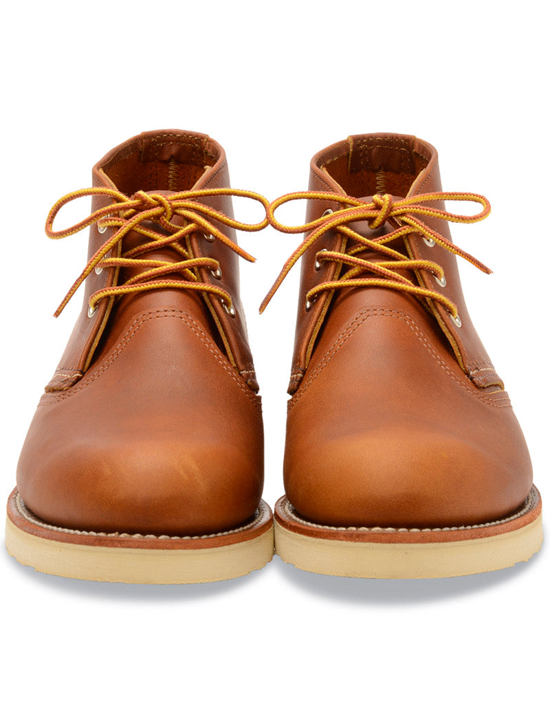 Red Wing 3140 Work Chukka Boots Tan Lace View