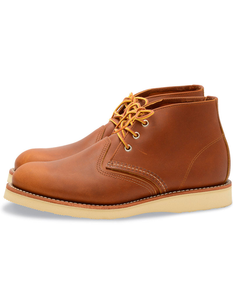 Red Wing 3140 Work Chukka Boots Tan Side View