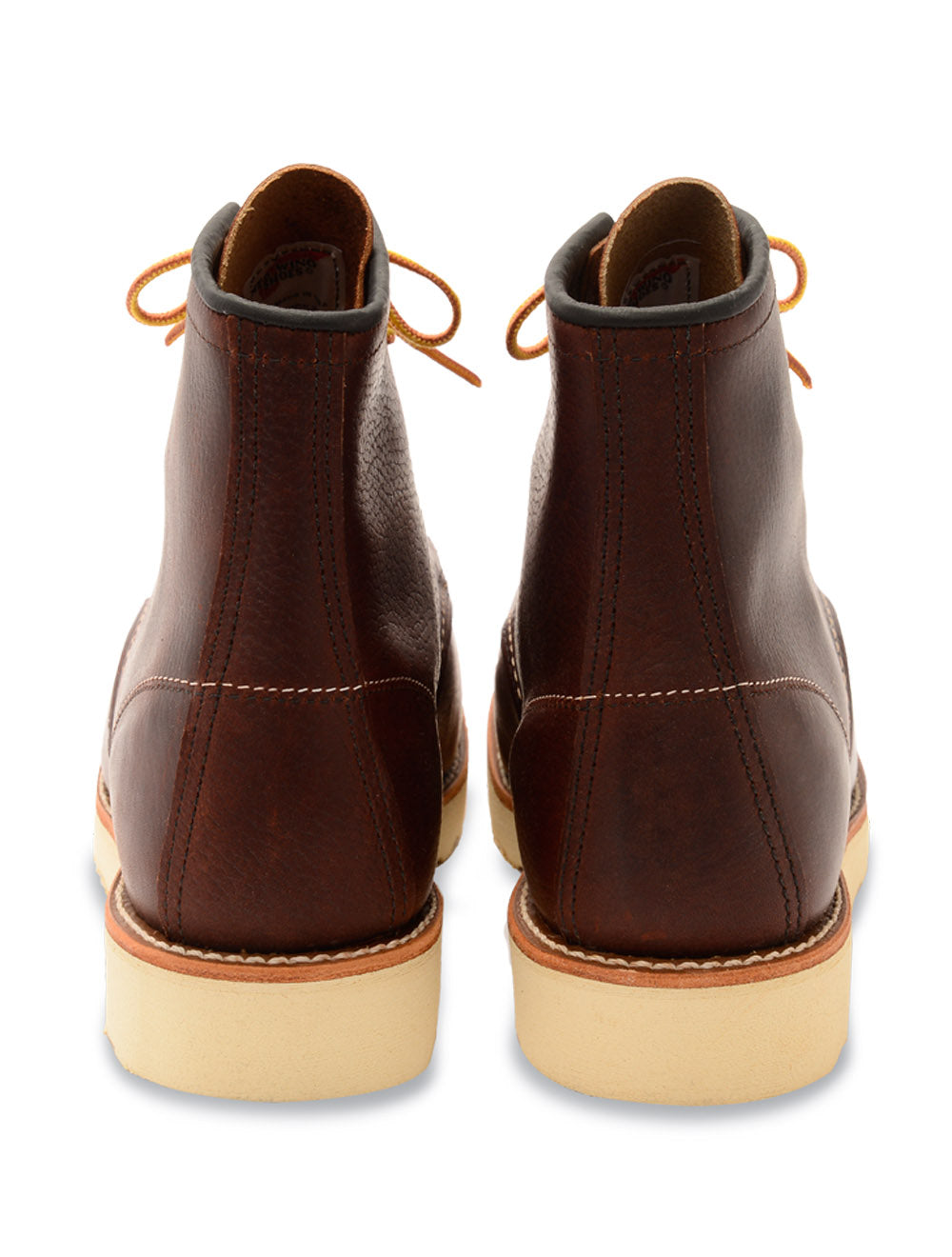 Red Wing 8138 6" Moc Toe Boots Briar Oil Slick Heel View