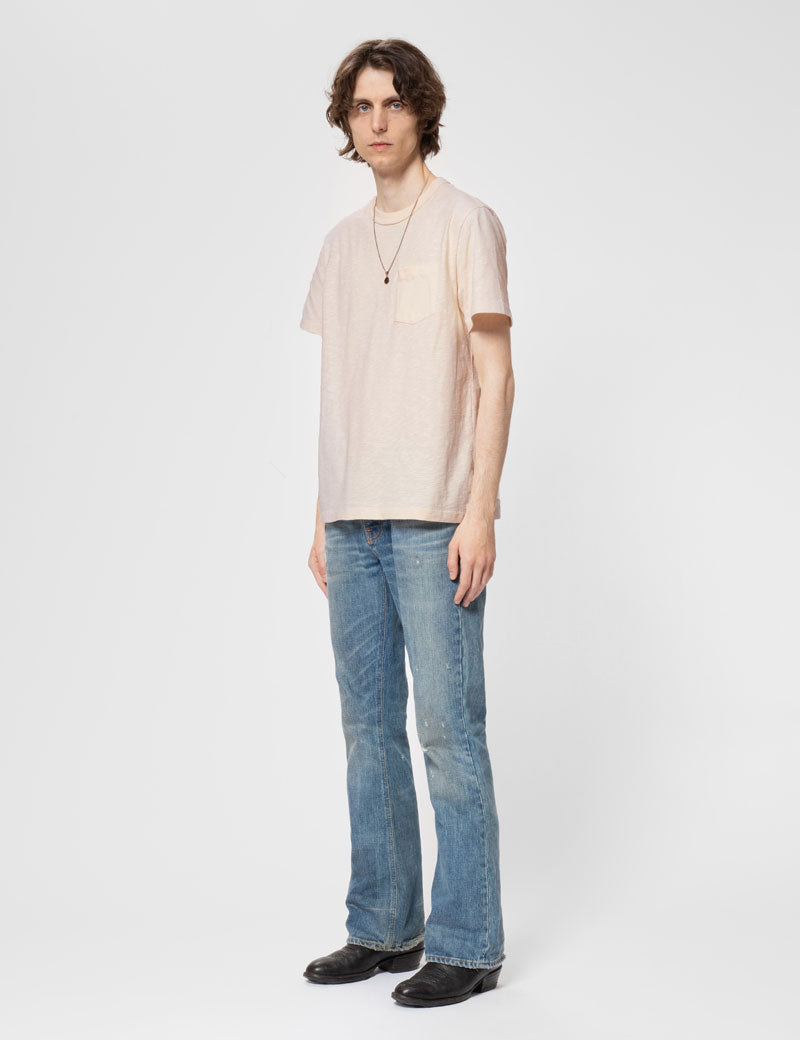 Nudie Jeans Co Roy Heavy Slub T-shirt Ecru