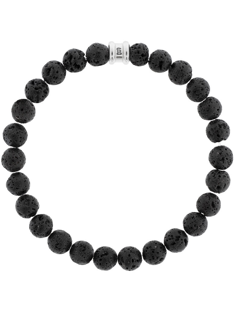 Steel & Barnett Stones Bracelet Basic Lava
