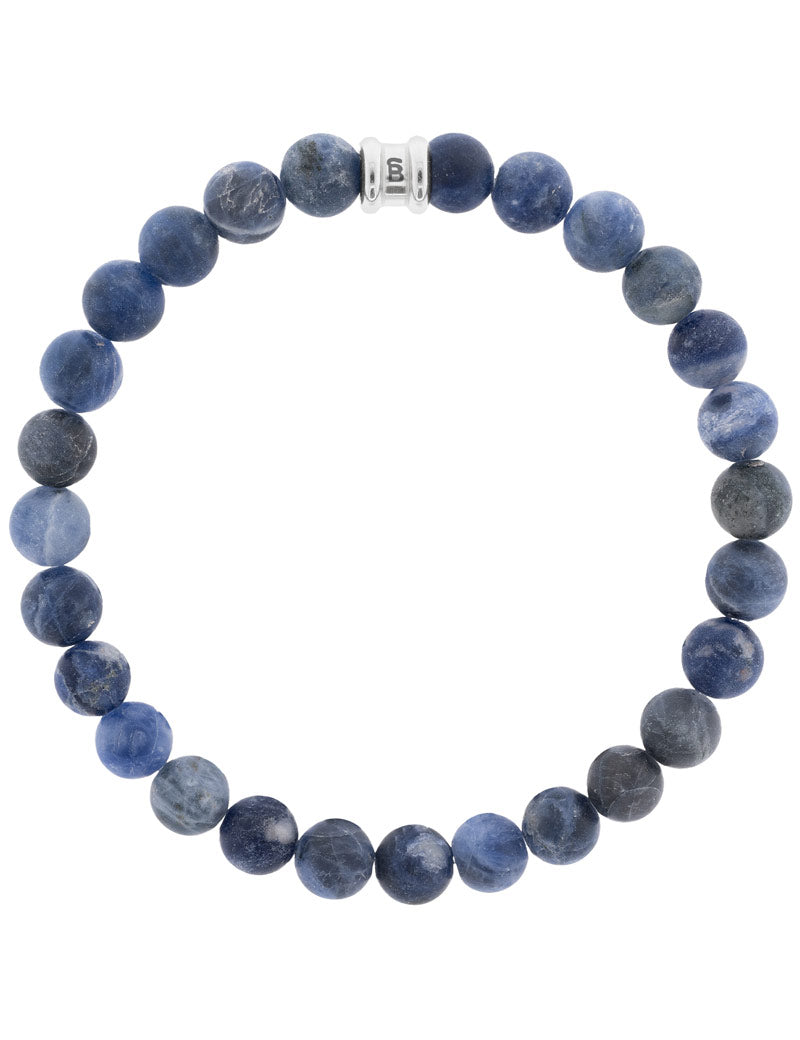 Steel & Barnett Stones Bracelet Basic Matt Navy