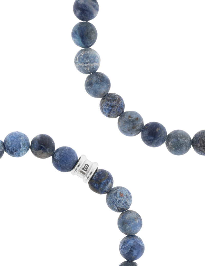 Steel & Barnett Stones Bracelet Basic Matt Navy