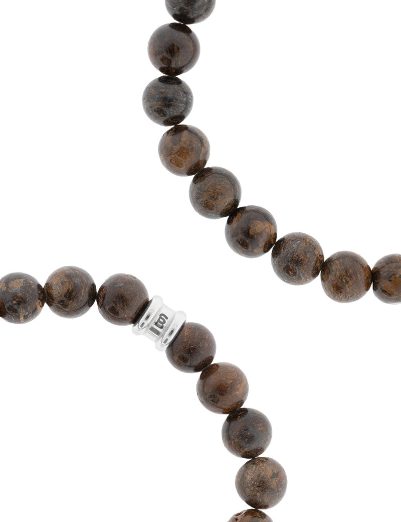 Steel & Barnett Stones Bracelet Basic Bronzite