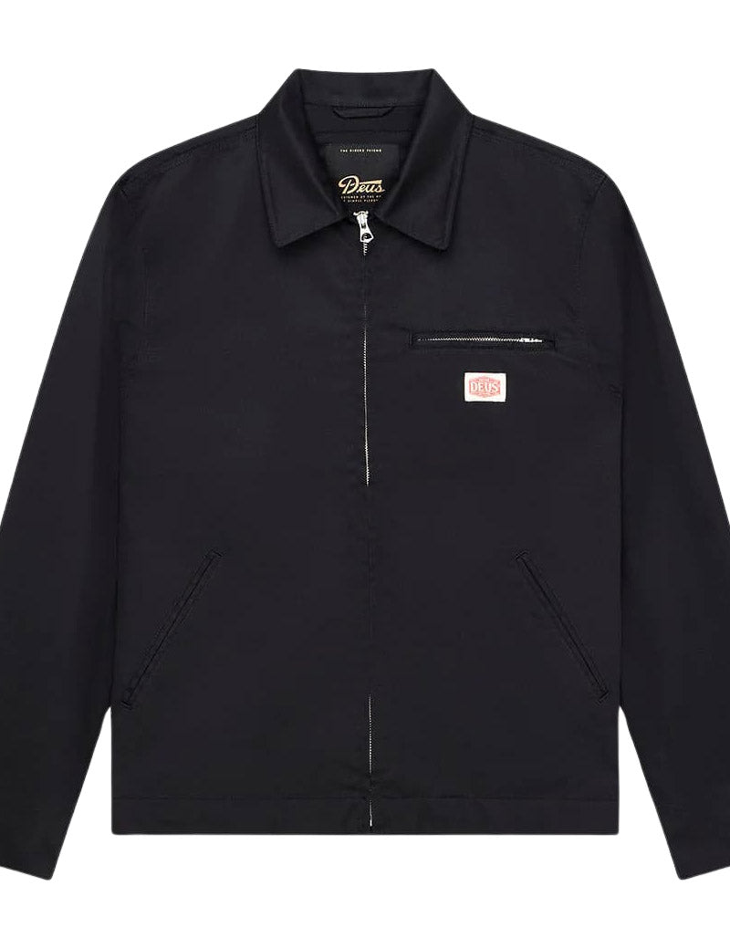 Deus Ex Machina Service Work Jacket Black Detail