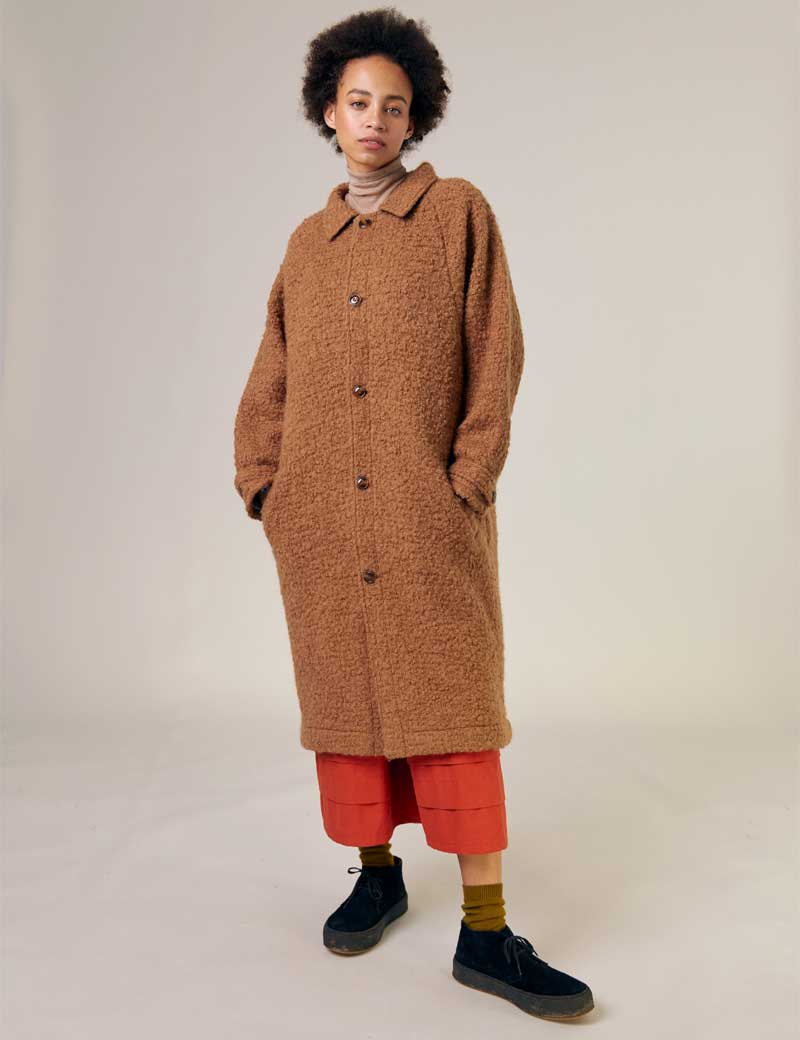 Sideline Joan Coat Tobacco