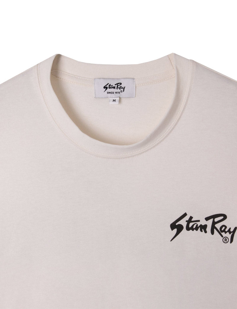 Stan Ray OG Tee White Crew Neck and Chest Print