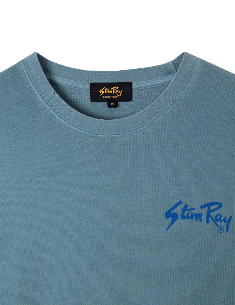 Stan Ray OG Tee Brittany Blue Collar & Chest Print