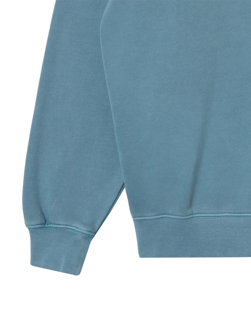 Stan Ray OG Crew Sweatshirt Brittany Blue Cuff and Hem