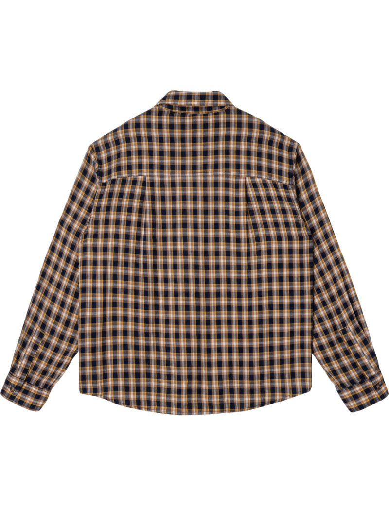 Stan Ray Flannel Shirt Navy Check Back View
