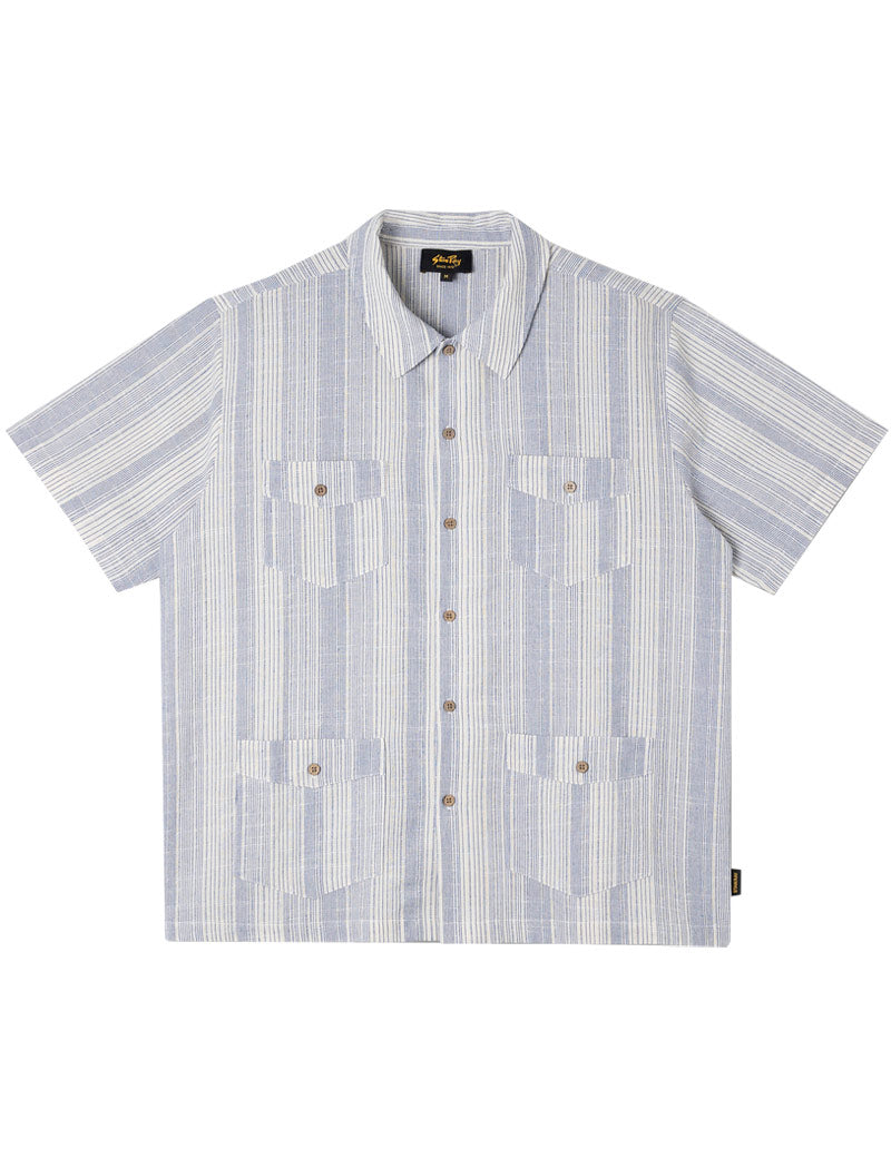 Stan Ray Mexicali Short Sleeve Shirt Blue Stripe