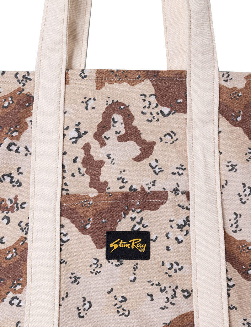 Stan Ray Big Tote Choc Chip Camo Canvas Pocket and Badge