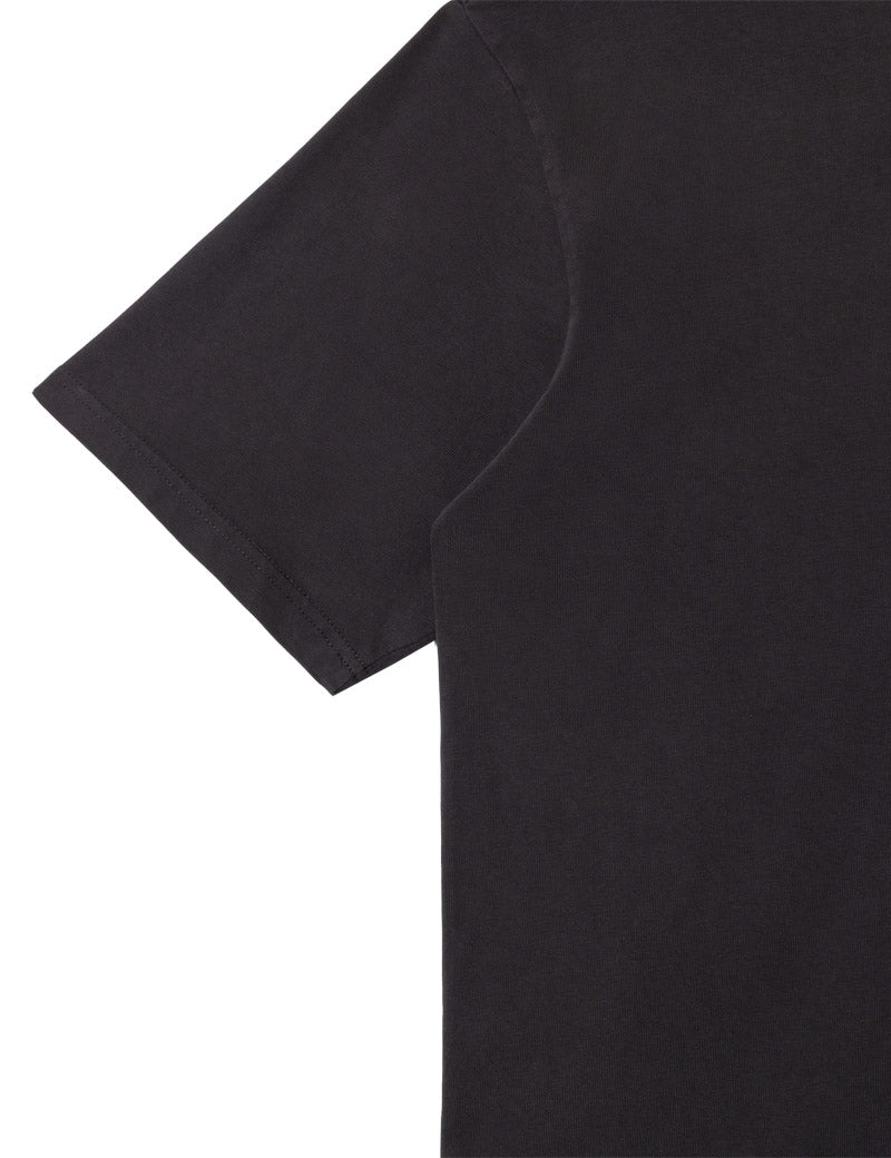 Stan Ray Fire Dept Tee Raven Black Sleeve