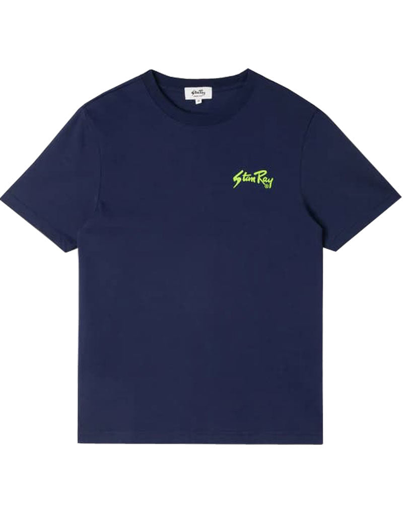 Stan Ray OG Short Sleeve T-Shirt Navy Lime Green