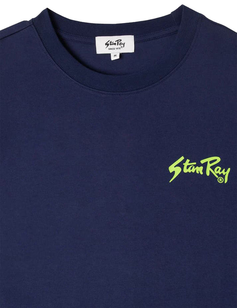 Stan Ray OG Short Sleeve T-Shirt Navy Lime Green