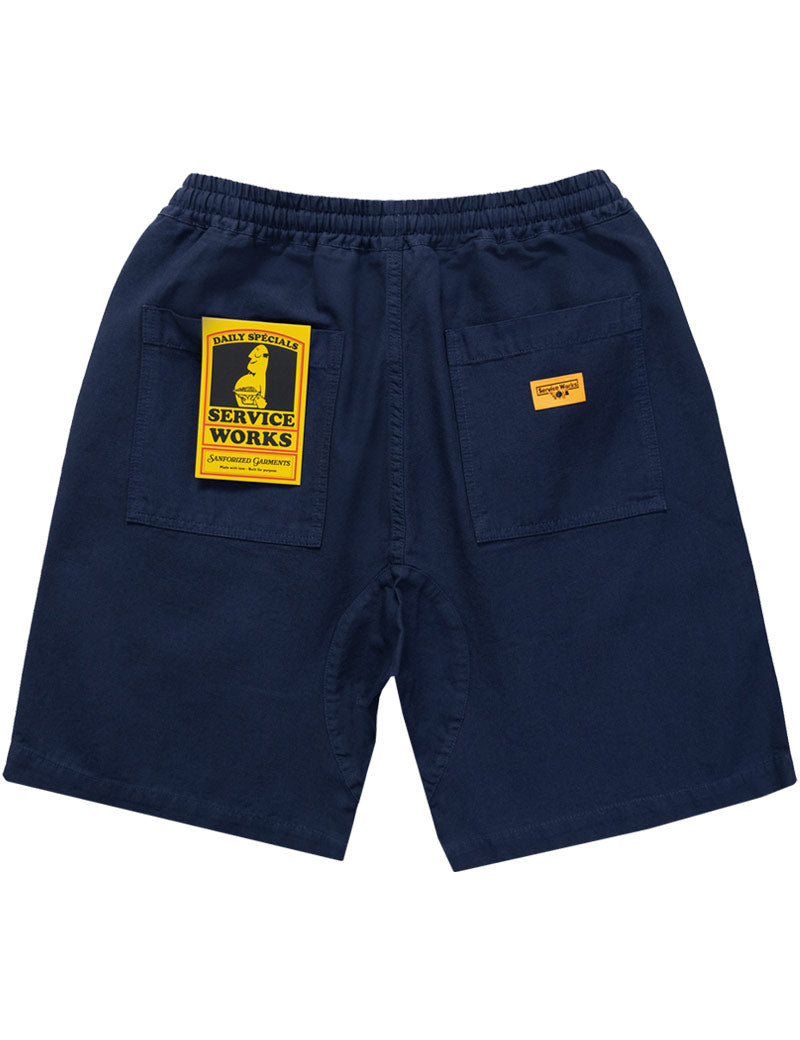 Service Works Classic Chef Shorts Dark Navy Back
