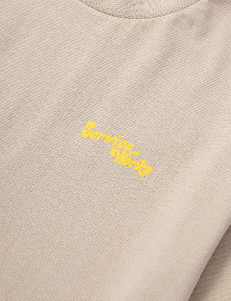 Service Works Work + Pleasure Tee Stone