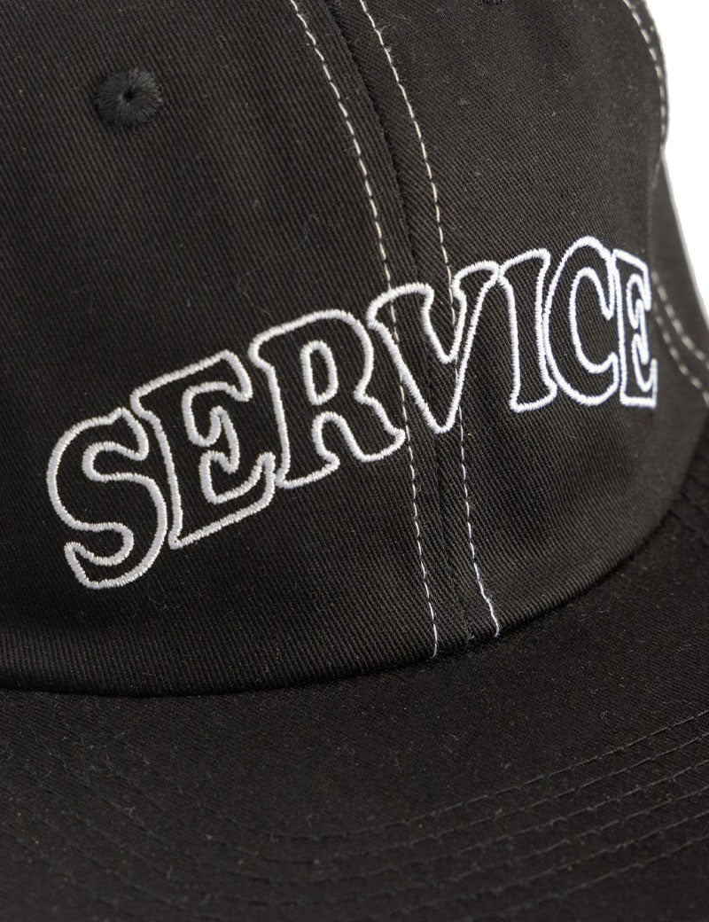 Service Works Arch Logo Contrast Stitch Cap Black