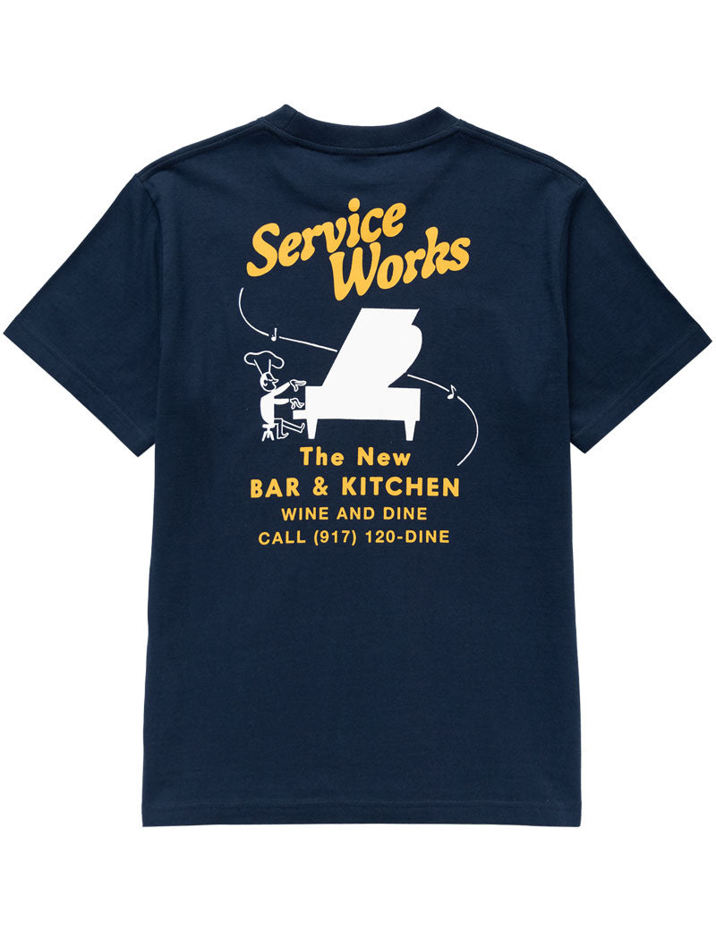 Service Works Bar & Kitchen Tee Navy