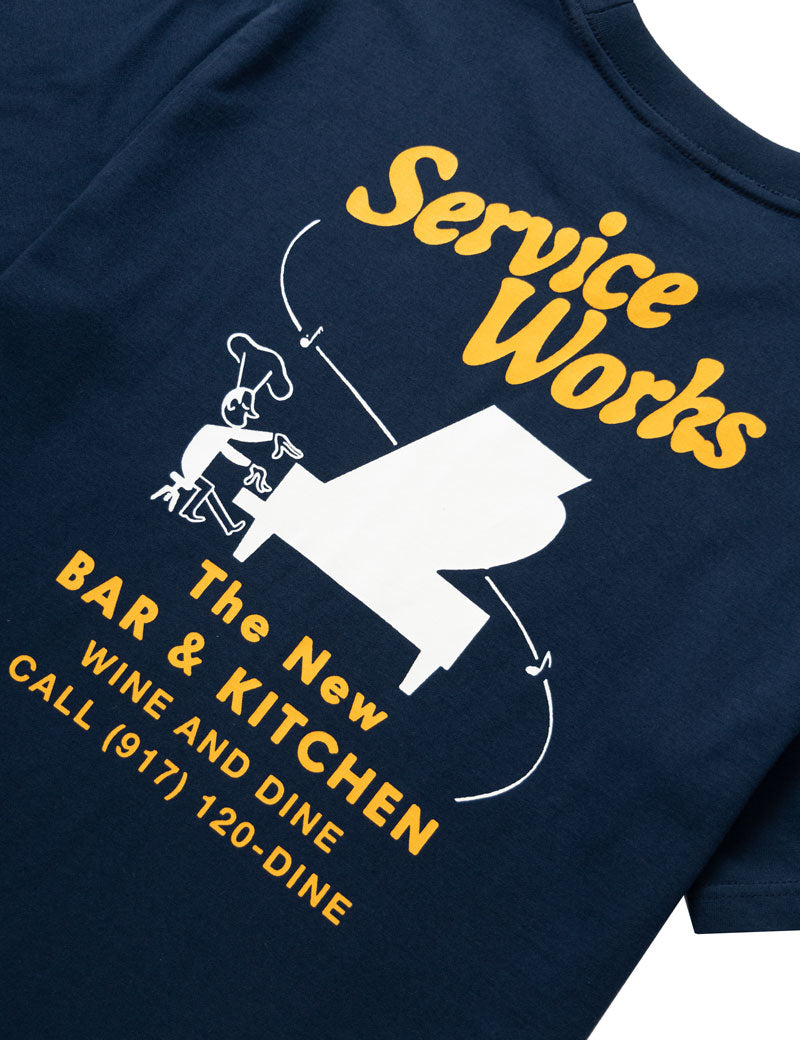Service Works Bar & Kitchen Tee Navy