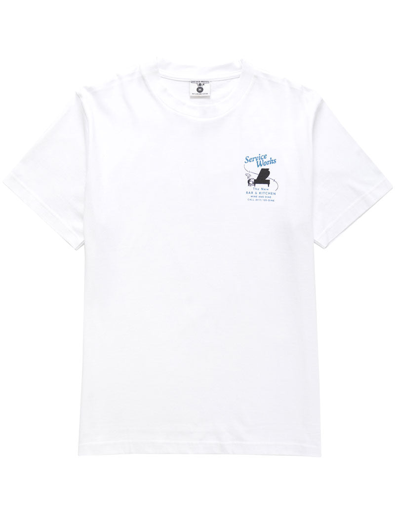 Service Works Bar + Kitchen Tee White