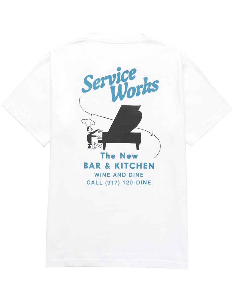 Service Works Bar + Kitchen Tee White